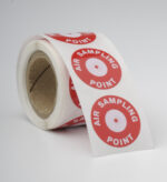 Air Sampling Labels 23mm / 4mm Hole (100 Per Roll)