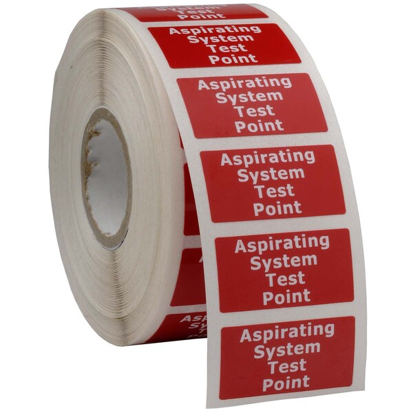 Aspirating System Test Point Label