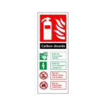 Carbon Dioxide Fire Extinguisher Sign