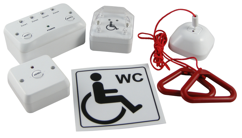 Disabled Toilet Alarm 1-4 Zone Kit