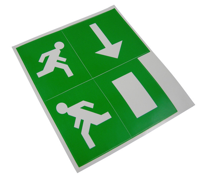 Emergency Light Legend Kit (4 x Stickers)