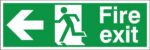 Fire Exit Arrow Left Sign