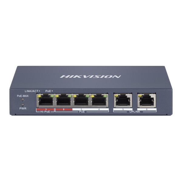 HikVision 4 Port Fast Ethernet Smart POE Switch