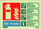Photoluminescent ABC Power Fire Extinguisher ID Sign - Image 2