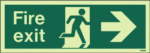 Photoluminescent Fire Escape Route Arrow Right