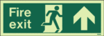 Photoluminescent  Fire Escape Route Arrow Up