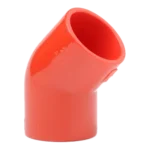 Red 27mm (3/4") ABS Aspirating Pipe 45 Degree Elbow