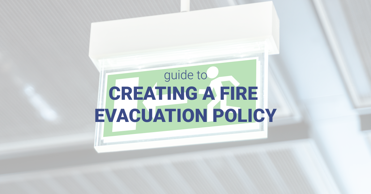 Fire escape sign for fire evacuation