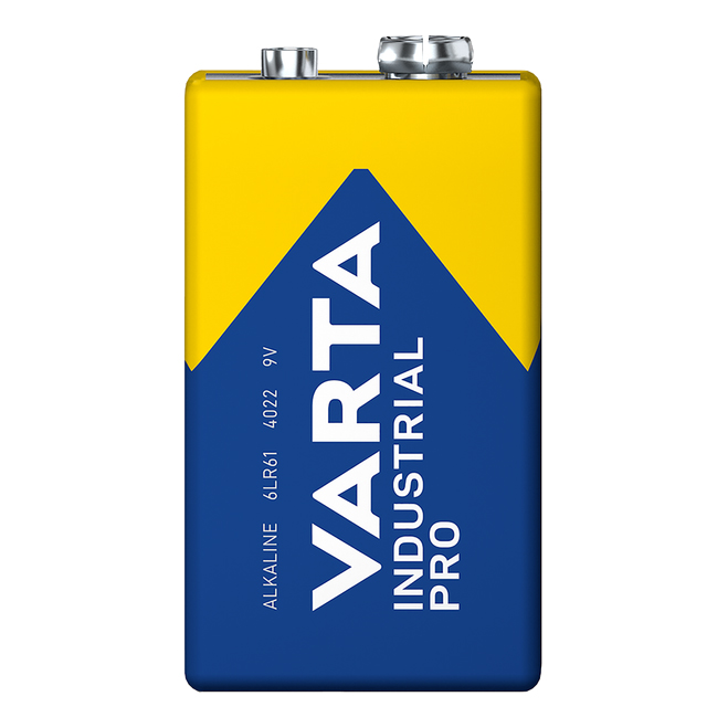 Varta Industrial Pro 9V PP3 6LR61 Battery