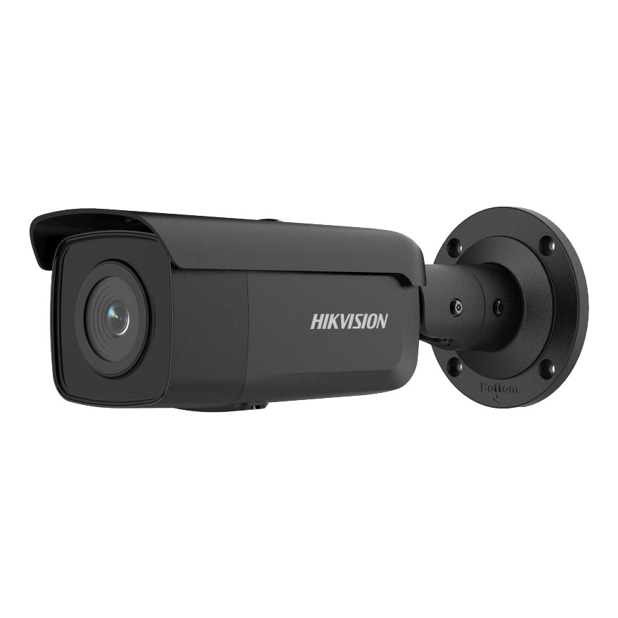 Hikvision 4MP 2.8mm AcuSense Fixed Bullet Network Camera in Black