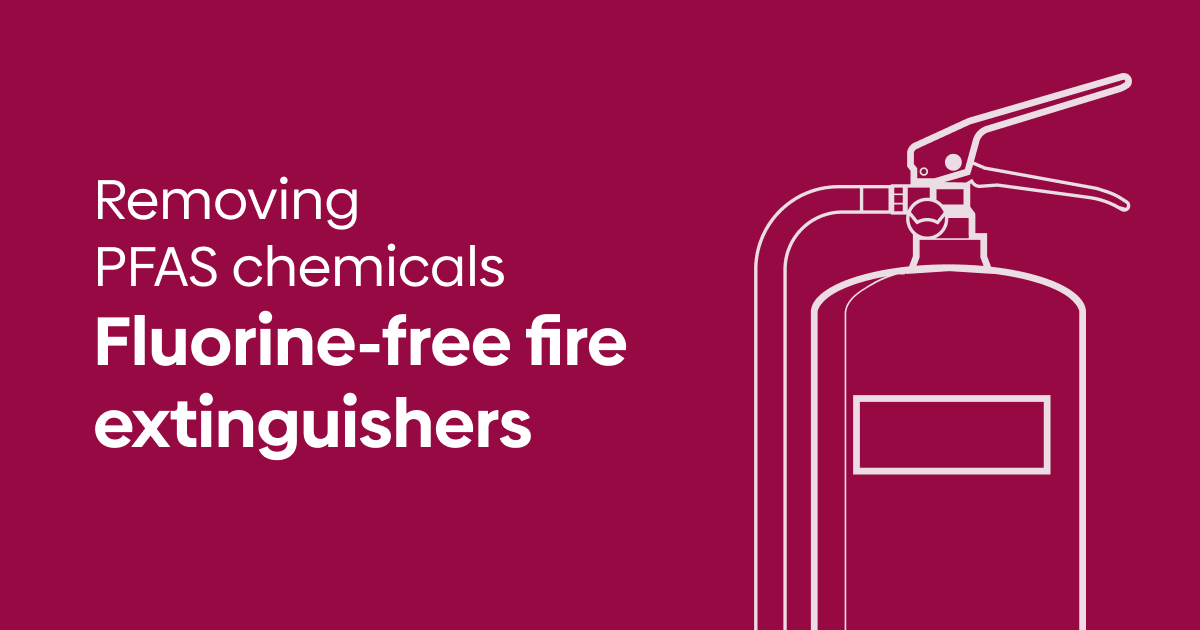 Fluorine-free fire extinguisher without PFAS chemicals