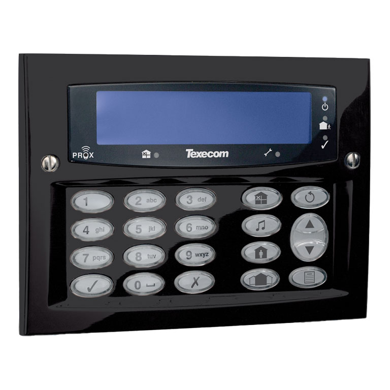 Texecom Premier Elite Diamond Black FMK/SMK Proximity Keypad