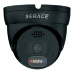 Serage IP 8MP 2.8mm 2-Way Audio Night Colour AI Turret Camera in Black