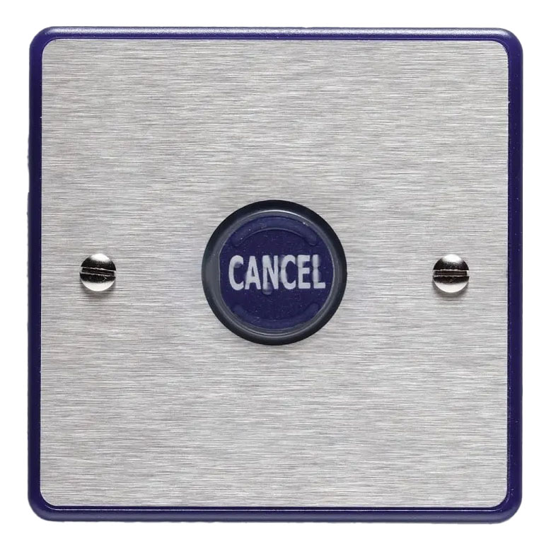 Lexicomm AssistCall Ancillary Cancel in Stainless Steel