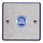 Lexicomm AssistCall Call Cancel Plate in Stainless Steel