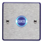 Lexicomm AssistCall Cancel Plate in Stainless Steel