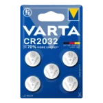 Varta CR2032 3V Lithium Battery, Pack of 5