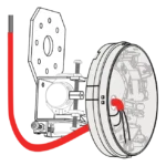 SMS SenTRI Beam Detector Angle Bracket with Base