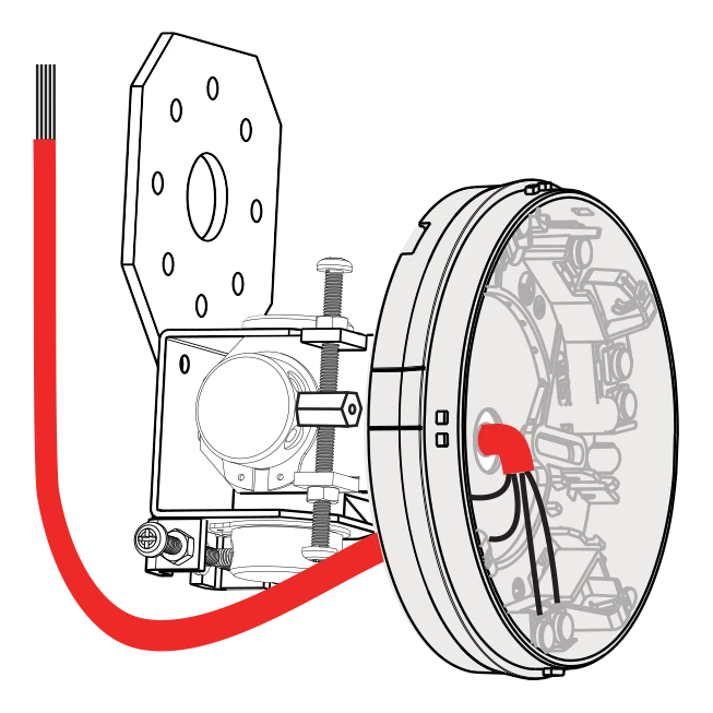 SMS SenTRI Beam Detector Angle Bracket with Base