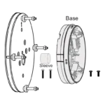 SMS SenTRI Beam Detector Parallel Bracket with Base