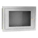 C-Tec Shallow Glazed Stainless Steel Enclosure