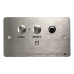 Quantec Stainless Steel Call Point, Button Reset with Remote Socket