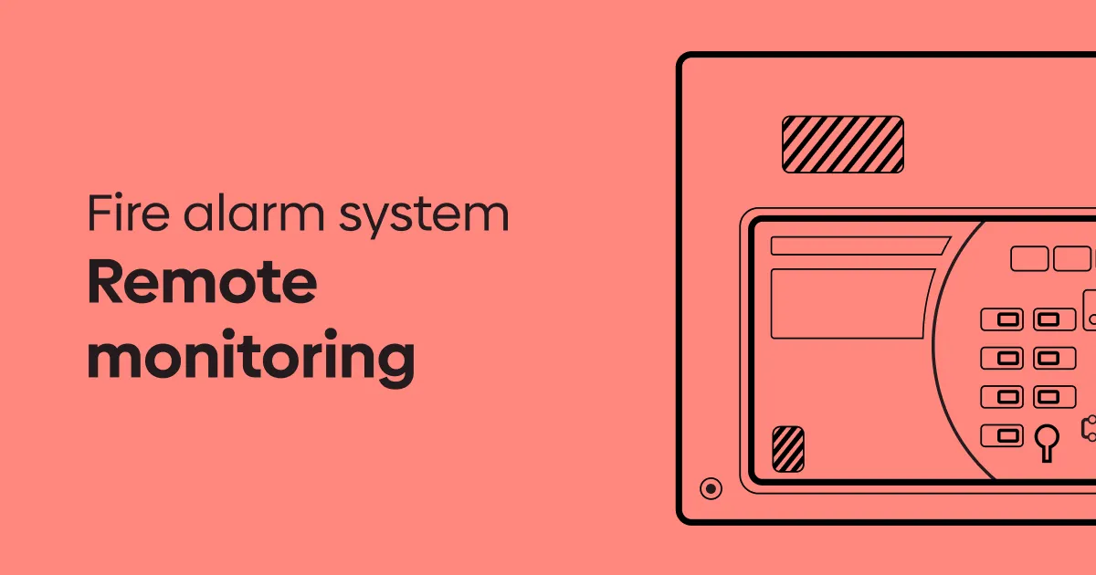 Remote monitoring for fire alarm systems