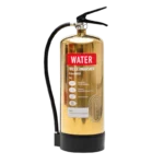 Contempo Gold 9 Litre Water Extinguisher | Polished Gold Finish | Class A Fires (Wood & Paper)