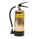 Contempo Gold 3 Litre Wet Chemical Extinguisher | Polished Gold Finish | Class F (Cooking Oil & Fat) Fires