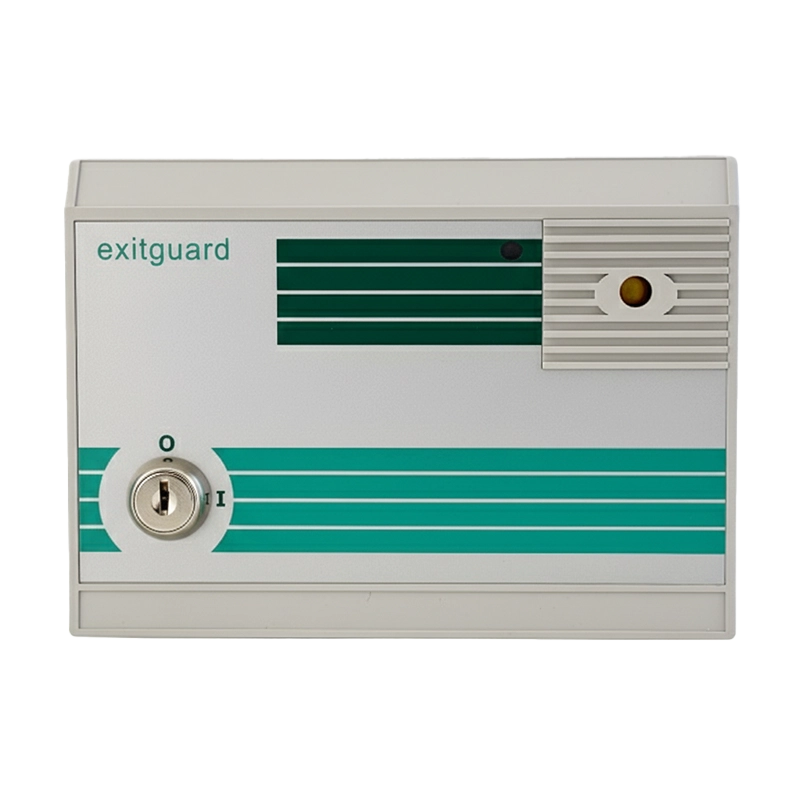 Exitguard Fire Door Alarm with integral Keyswitch in Green