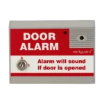 Exitguard Fire Door Alarm with integral Keyswitch in Red