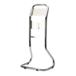 Single Fire Extinguisher Stand | Tubular, Chrome | Flat-Pack