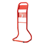 Single Fire Extinguisher Stand | Tubular, Red | Flat-Pack