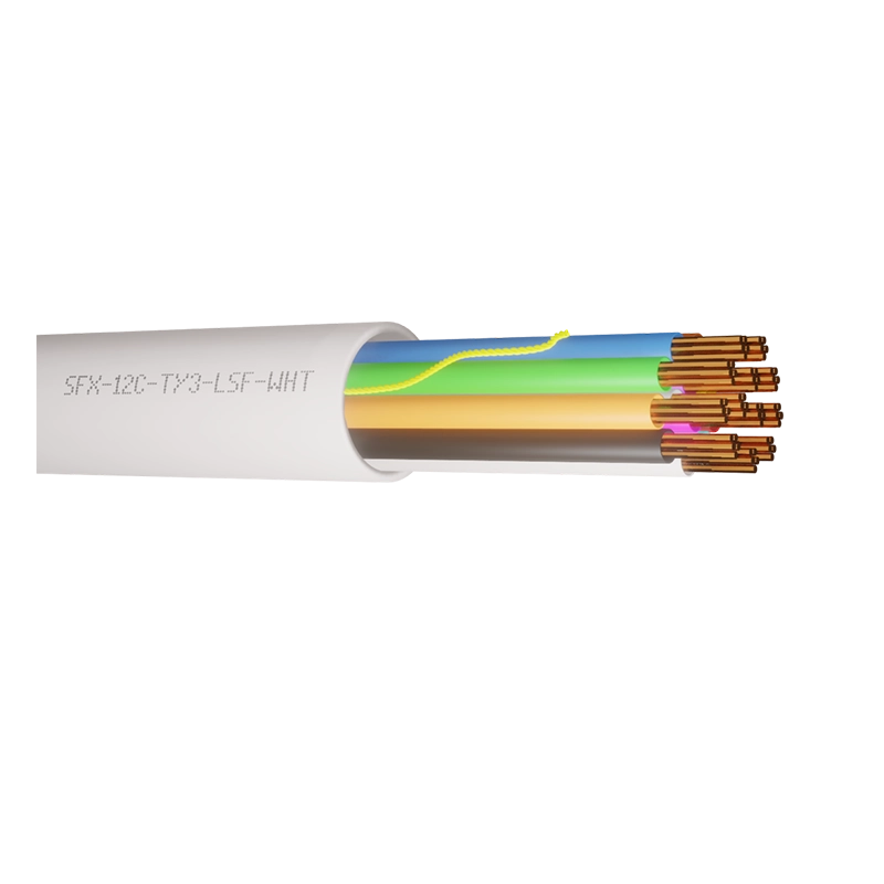 Securiflex Alarm Cable | TCCA Type 3, 12 Core, 100m, LSF | White