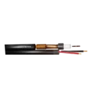 Securiflex RG59 Premium Shotgun Cable | PVC, 2 Core Power 0.5mm, 100m | Black