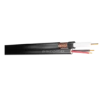 Securiflex RG59 Shotgun Cable | PVC, CCA, 2 Core Power 0.5mm, 100m | Black