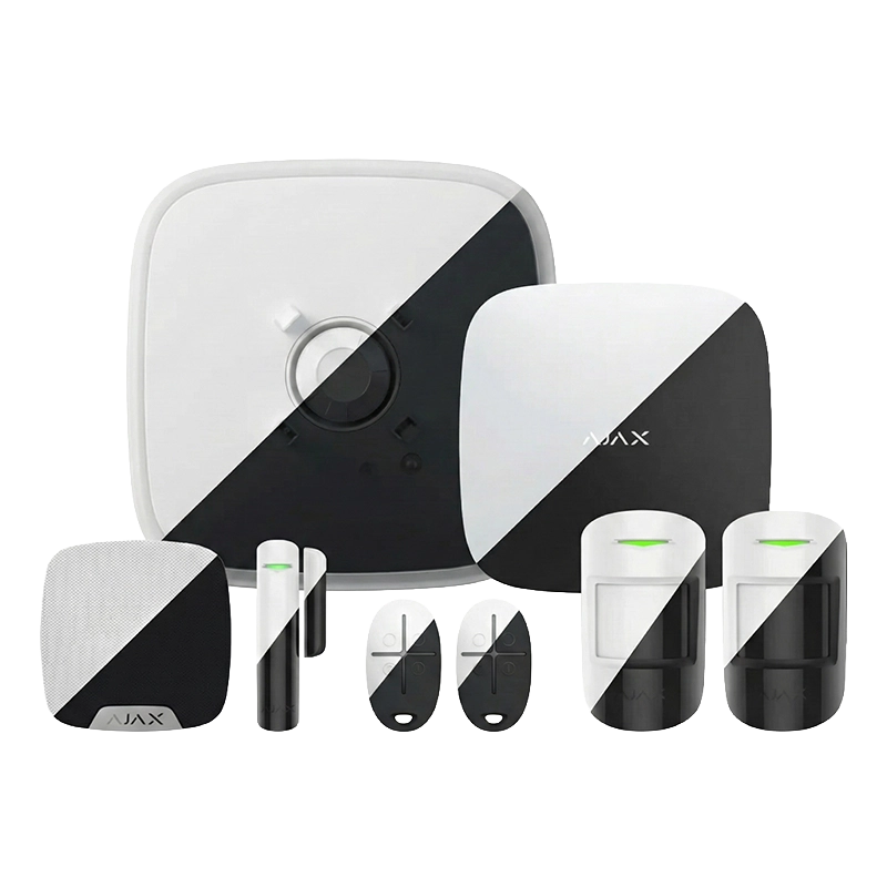 Ajax Superior Kit 19 | Hub 2 Plus (4G Sim/Ethernet/Wi-Fi) | SpaceControl, MotionProtect, DoorProtect & Sirens | Choice of White or Black