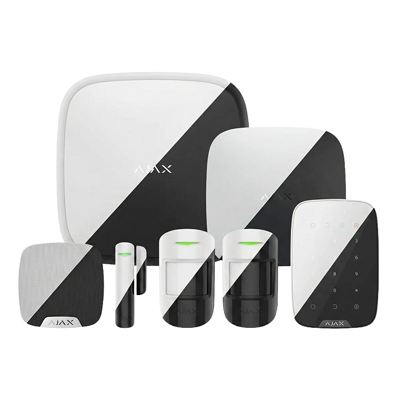 Ajax Superior Kit 21 | Hub 2 (2G Sim/Ethernet) | KeyPad Plus, MotionProtect, DoorProtect & Sirens | Choice of White or Black