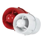 C-TEC CAST Invacuation Wall Voice Sounder | Multi-Message Lockdown Speaker | White/Red, 92dB(A)