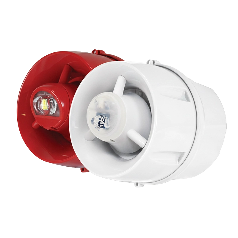 C-TEC CAST Invacuation Wall Voice Sounder VAD | Multi-Message Lockdown Speaker with Blue Strobe | White