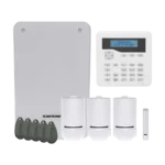Scantronic 80HE Intruder Alarm Kit | 80 Zone Hybrid Panel, Grade 2 | SecureConnect Enabled,  Radio Keypad, PIRs & Prox Tags