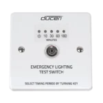ESP Duceri EMTS | Emergency Lighting Test Switch | Key Activated, 10-180 Min Timer