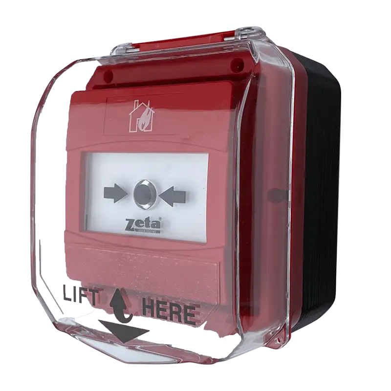 Zeta CP4 PLUS Addressable Surface Mount Manual Call Point with Anti-Tamper Weatherproof Enclosure