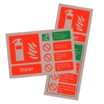 Water Extinguisher ID Sign | Contempo Antique Copper Finish