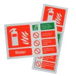 Water Extinguisher ID Sign | Contempo Stainless Steel Finish