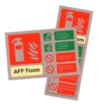 AFF Foam Extinguisher ID Sign | Contempo Antique Copper Finish