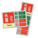 AFF Foam Extinguisher ID Sign | Contempo Stainless Steel Finish