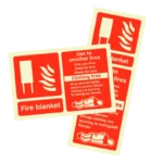 Fire Blanket ID Sign | Photoluminescent