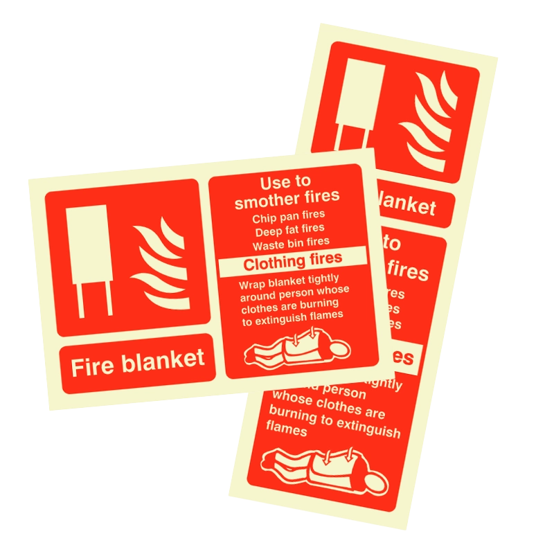 Fire Blanket ID Sign | Photoluminescent