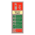 MultiCHEM Exinguisher ID Sign | Contempo Antique Copper Finish